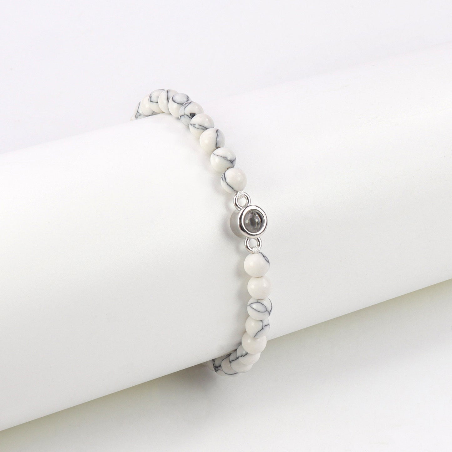 צמיד חרוזים עם תמונה מוצפנת - Myone Jewelry