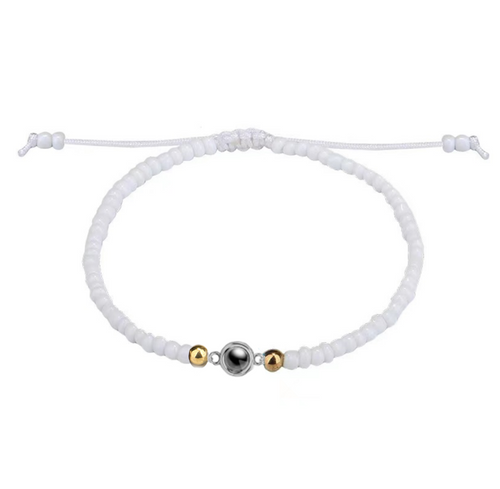 צמיד אבנים צבעוניות עם תמונה מוצפנת - Myone Jewelry