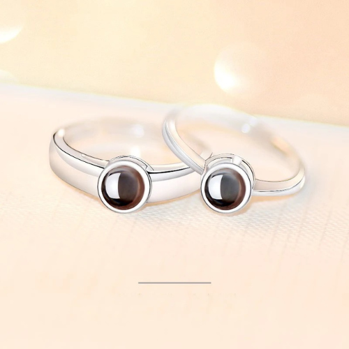 טבעת בייסיק עם תמונה מוצפנת - Myone Jewelry