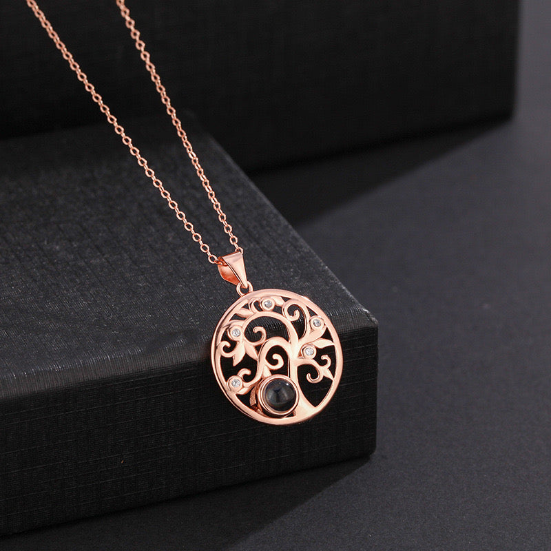 שרשרת עץ החיים עם תמונה מוצפנת - Myone Jewelry