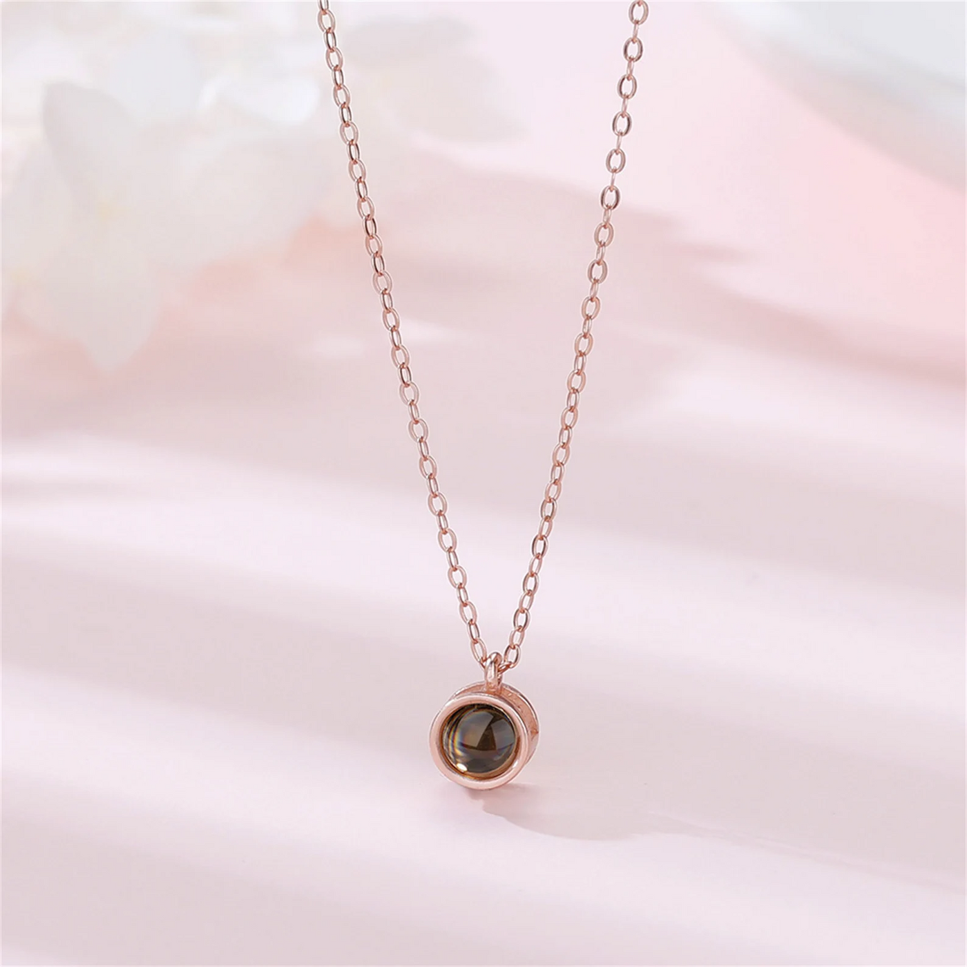שרשרת פנינה עם תמונה מוצפנת - Myone Jewelry