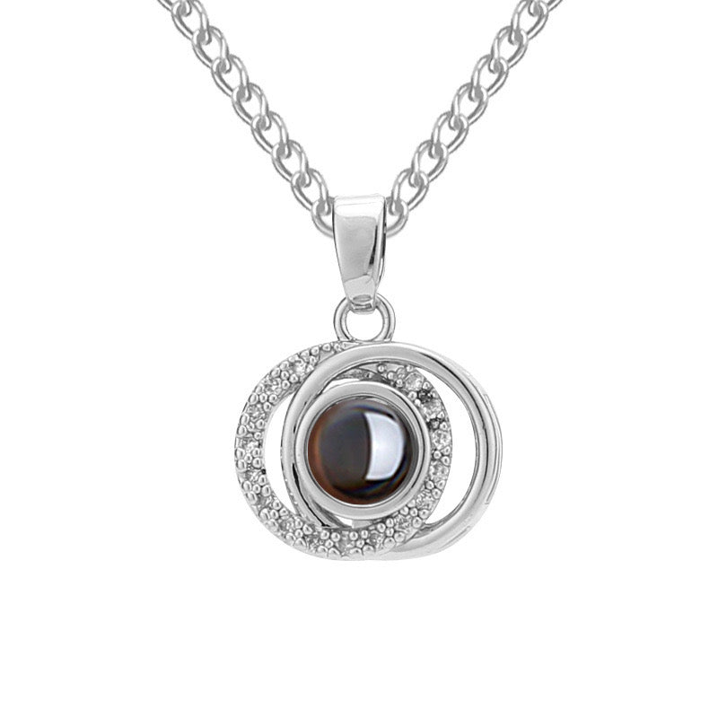 שרשרת שחר עם תמונה מוצפנת - Myone Jewelry