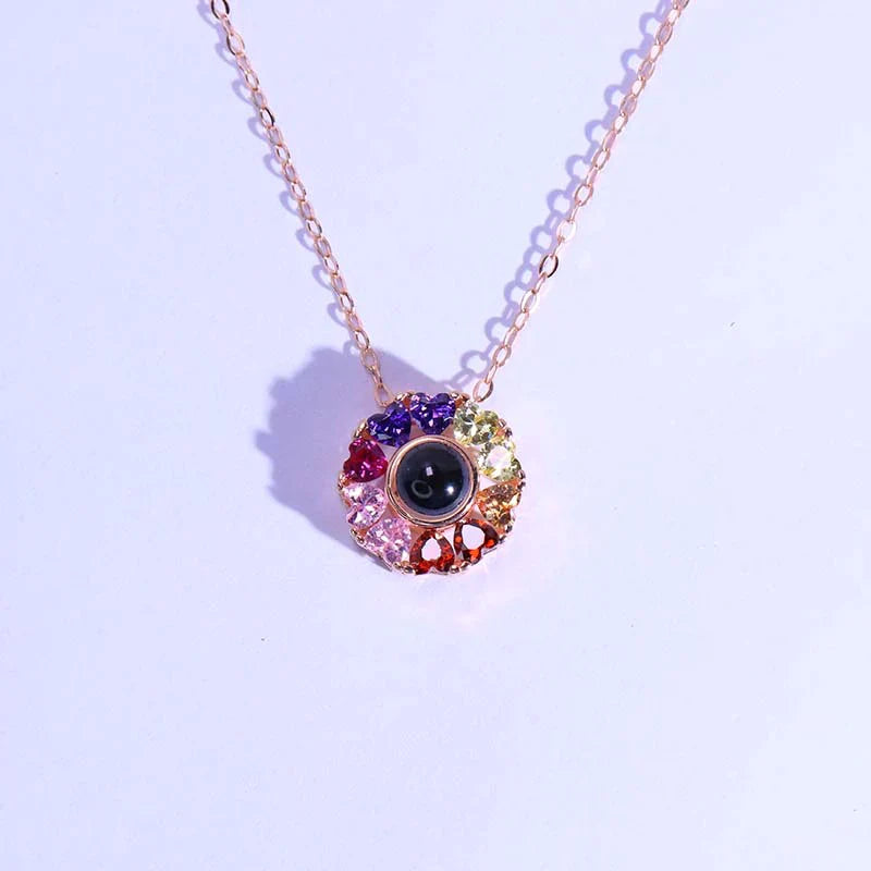 שרשרת לילך עם תמונה מוצפנת - Myone Jewelry