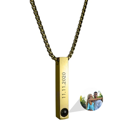 Danielle Engraved Hidden Photo Necklace
