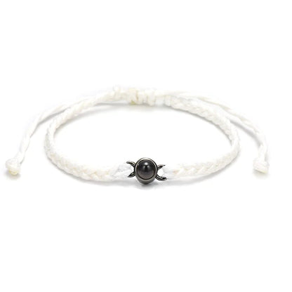 Classic Handmade Rope Bracelet With A Hidden Photo Pearl