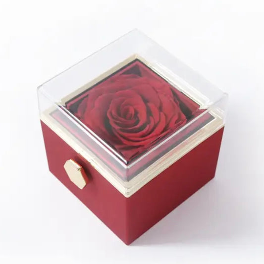 Red Rotating Rose Gift Box