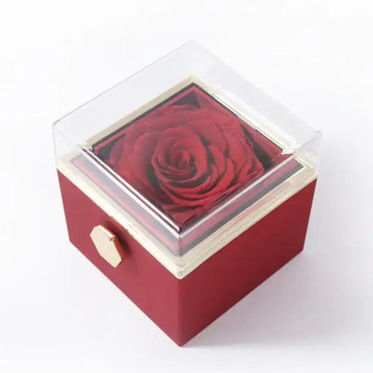 Red Rotating Rose Gift Box (Free)