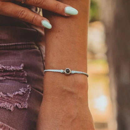 Classic Handmade Rope Bracelet With A Hidden Photo Pearl