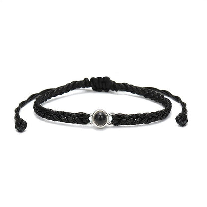 Classic Handmade Rope Bracelet With A Hidden Photo Pearl