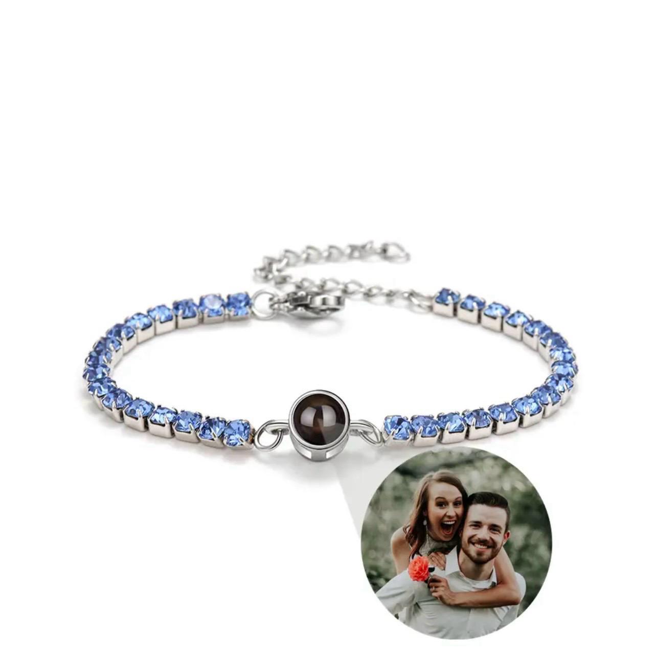 Kira's Tennis Hidden Photo Bracelet