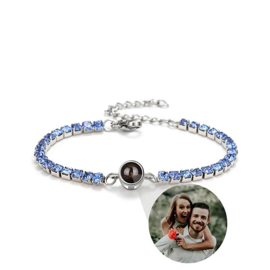 Kira's Tennis Hidden Photo Bracelet