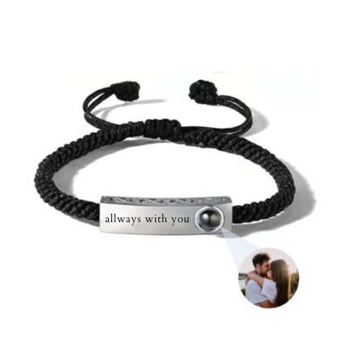 Personalized Engraved Hidden Photo Bracelet