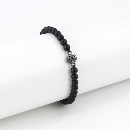 צמיד חרוזים עם תמונה מוצפנת - Myone Jewelry