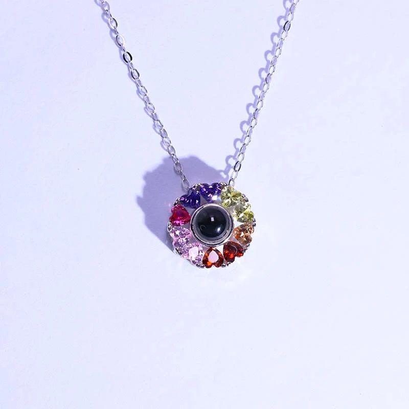 ⁨שרשרת לילך עם תמונה מוצפנת⁩ - Myone Jewelry