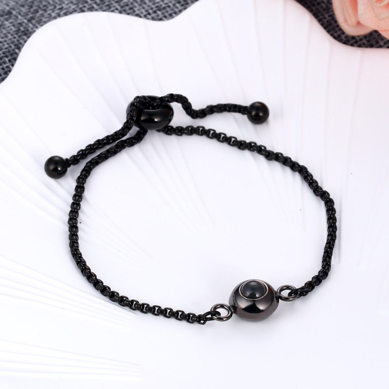 צמיד עדין לגבר ולאשה עם תמונה מוצפנת - Myone Jewelry