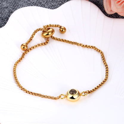 צמיד עדין לגבר ולאשה עם תמונה מוצפנת - Myone Jewelry