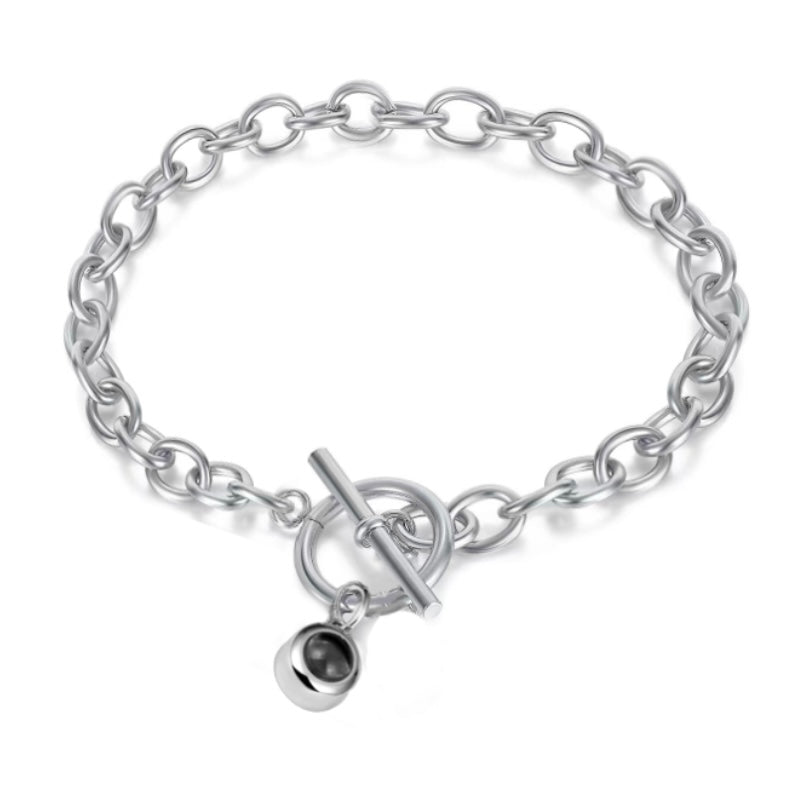 צמיד טיפני לולאות עם תמונה מוצפנת - Myone Jewelry
