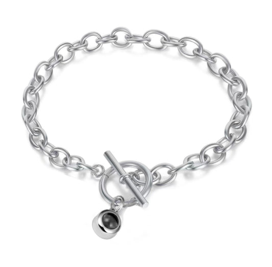 צמיד טיפני לולאות עם תמונה מוצפנת - Myone Jewelry