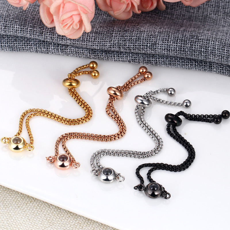 צמיד עדין לגבר ולאשה עם תמונה מוצפנת - Myone Jewelry