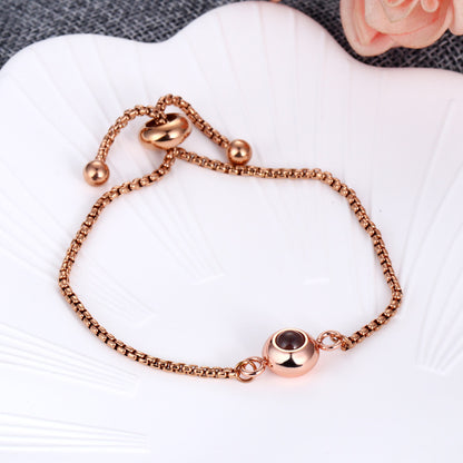 צמיד עדין לגבר ולאשה עם תמונה מוצפנת - Myone Jewelry