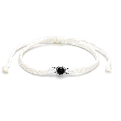 Classic Handmade Rope Bracelet With A Hidden Photo Pearl