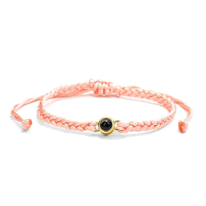 Classic Handmade Rope Bracelet With A Hidden Photo Pearl