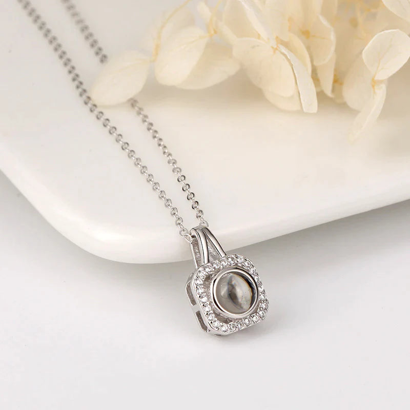 שרשרת ריבוע יהלומים - Myone Jewelry