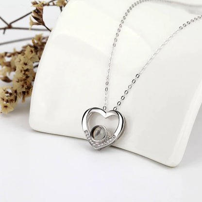 שרשרת לב גדול נועה יהלומים - Myone Jewelry