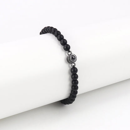 צמיד חרוזים עם תמונה מוצפנת - Myone Jewelry