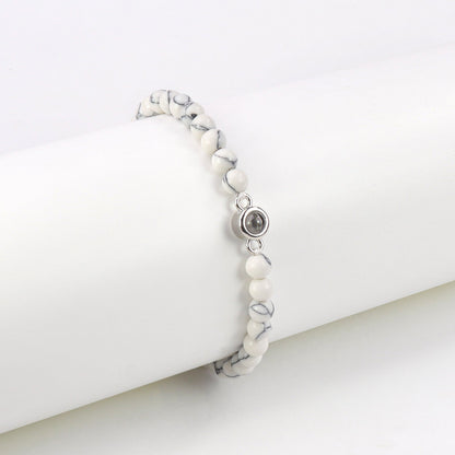צמיד חרוזים עם תמונה מוצפנת - Myone Jewelry