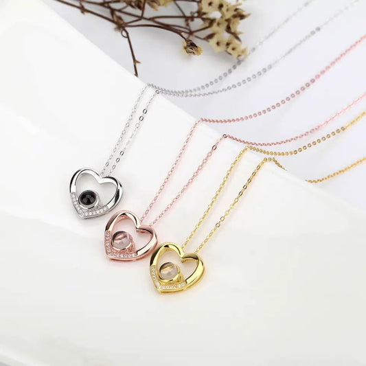 שרשרת לב גדול נועה יהלומים - Myone Jewelry