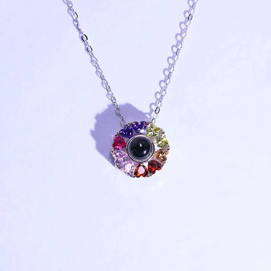 ⁨שרשרת לילך עם תמונה מוצפנת⁩ - Myone Jewelry