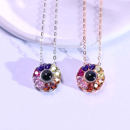 ⁨שרשרת לילך עם תמונה מוצפנת⁩ - Myone Jewelry