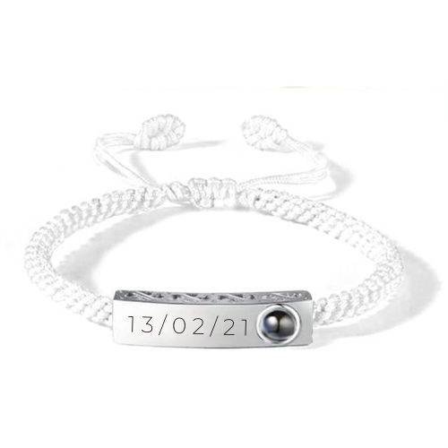 צמיד עם חריטה אישית ותמונה מוצפנת - Myone Jewelry