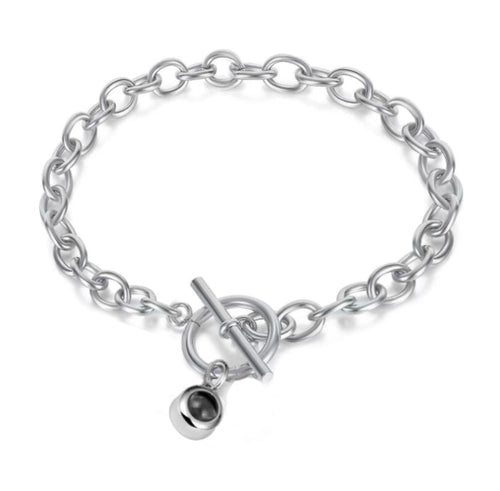 צמיד טיפני לולאות עם תמונה מוצפנת - Myone Jewelry