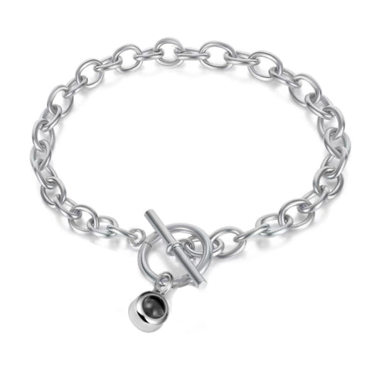 צמיד טיפני לולאות עם תמונה מוצפנת - Myone Jewelry