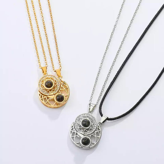 שרשרת שמש וירח זוגית - Myone Jewelry