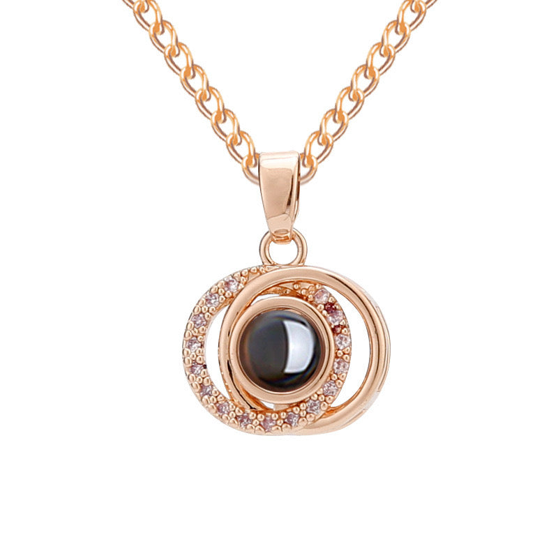 שרשרת שחר עם תמונה מוצפנת - Myone Jewelry