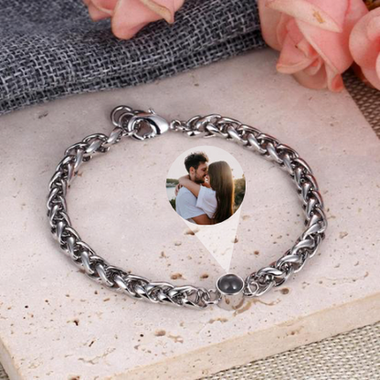 צמיד גורמט משולב עם תמונה מוצפנת - Myone Jewelry