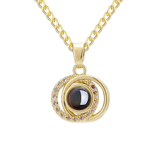 שרשרת שחר עם תמונה מוצפנת - Myone Jewelry